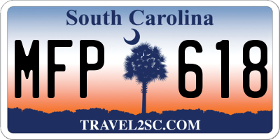 SC license plate MFP618