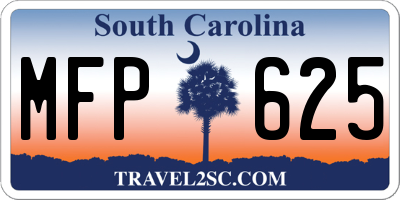SC license plate MFP625