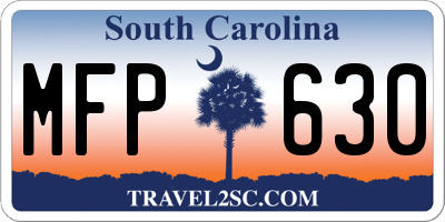 SC license plate MFP630