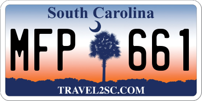 SC license plate MFP661