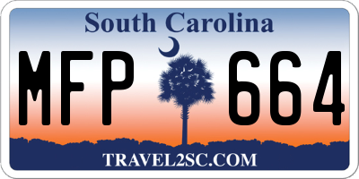 SC license plate MFP664