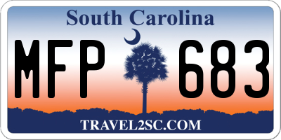 SC license plate MFP683