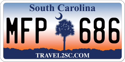SC license plate MFP686