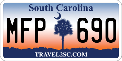 SC license plate MFP690