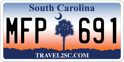 SC license plate MFP691