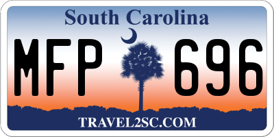 SC license plate MFP696