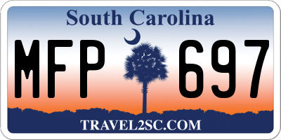 SC license plate MFP697
