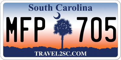 SC license plate MFP705