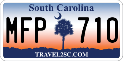 SC license plate MFP710