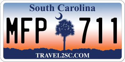 SC license plate MFP711