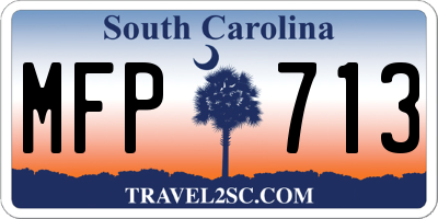 SC license plate MFP713