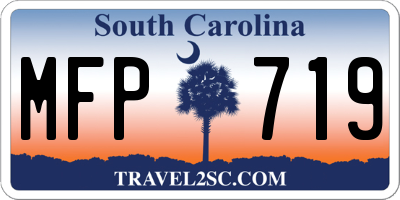 SC license plate MFP719
