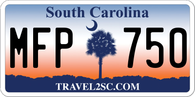 SC license plate MFP750
