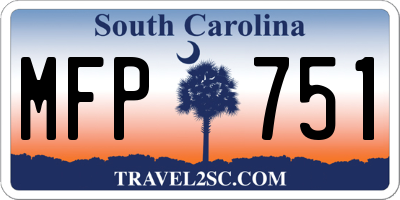 SC license plate MFP751