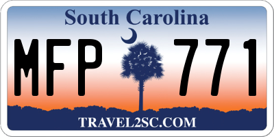 SC license plate MFP771