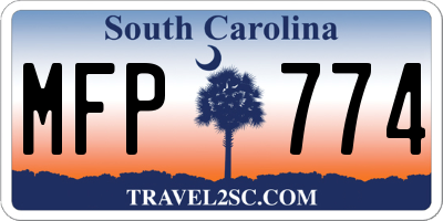 SC license plate MFP774