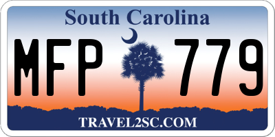 SC license plate MFP779