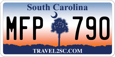 SC license plate MFP790