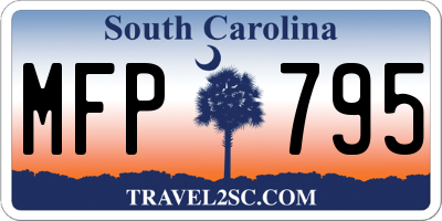 SC license plate MFP795