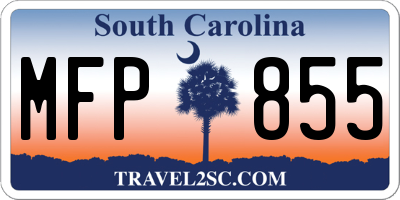 SC license plate MFP855