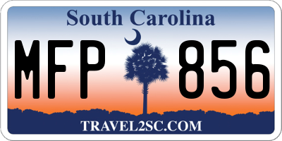 SC license plate MFP856