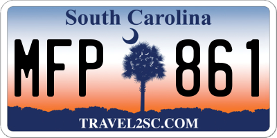 SC license plate MFP861