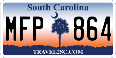 SC license plate MFP864