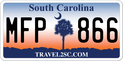 SC license plate MFP866