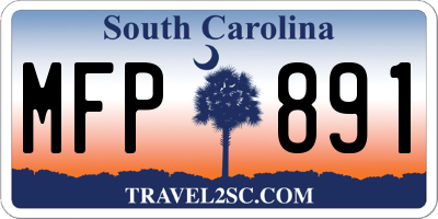 SC license plate MFP891