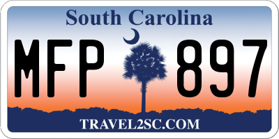 SC license plate MFP897