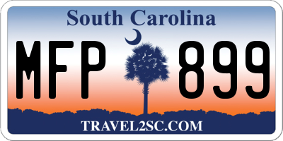 SC license plate MFP899
