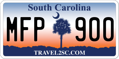 SC license plate MFP900