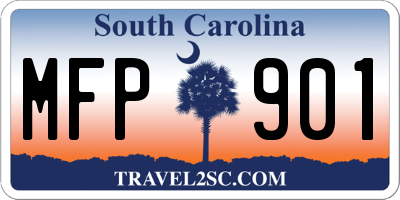 SC license plate MFP901