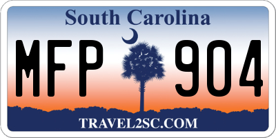 SC license plate MFP904