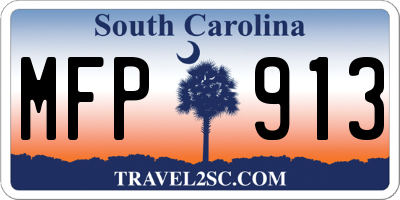 SC license plate MFP913