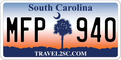 SC license plate MFP940