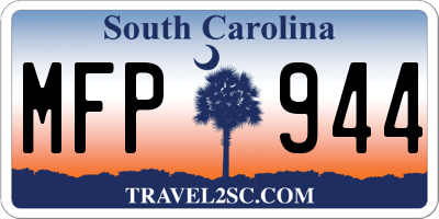 SC license plate MFP944