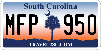 SC license plate MFP950