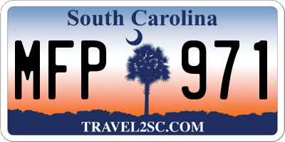 SC license plate MFP971