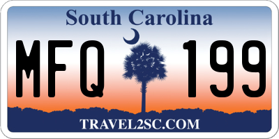 SC license plate MFQ199