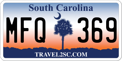 SC license plate MFQ369