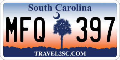 SC license plate MFQ397