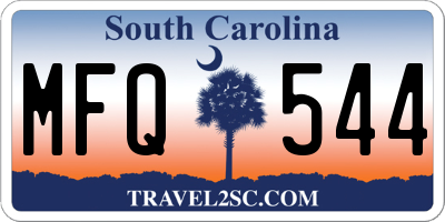 SC license plate MFQ544