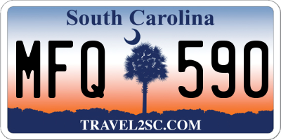 SC license plate MFQ590