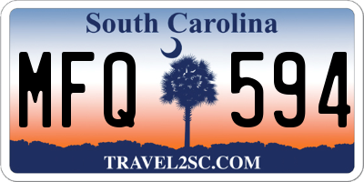SC license plate MFQ594