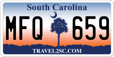 SC license plate MFQ659