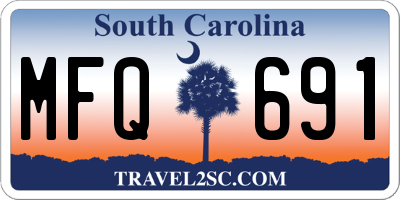 SC license plate MFQ691