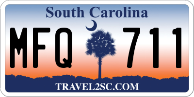 SC license plate MFQ711