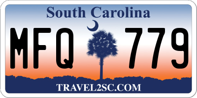 SC license plate MFQ779