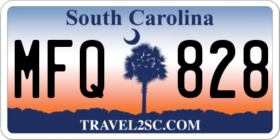 SC license plate MFQ828